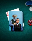 'Step Doggo & Human' Personalized Playing Cards