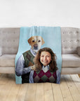 'Step Doggo & Human(Female)' Personalized Blanket