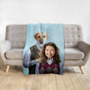 Load image into Gallery viewer, &#39;Step Doggo &amp; Human(Female)&#39; Personalized Blanket