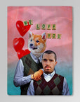 'Step Doggo & Human Valentines Edition ' Personalized Blanket