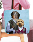 Bolsa de mano personalizada para 2 mascotas 'Step Doggo &amp; Doggette'