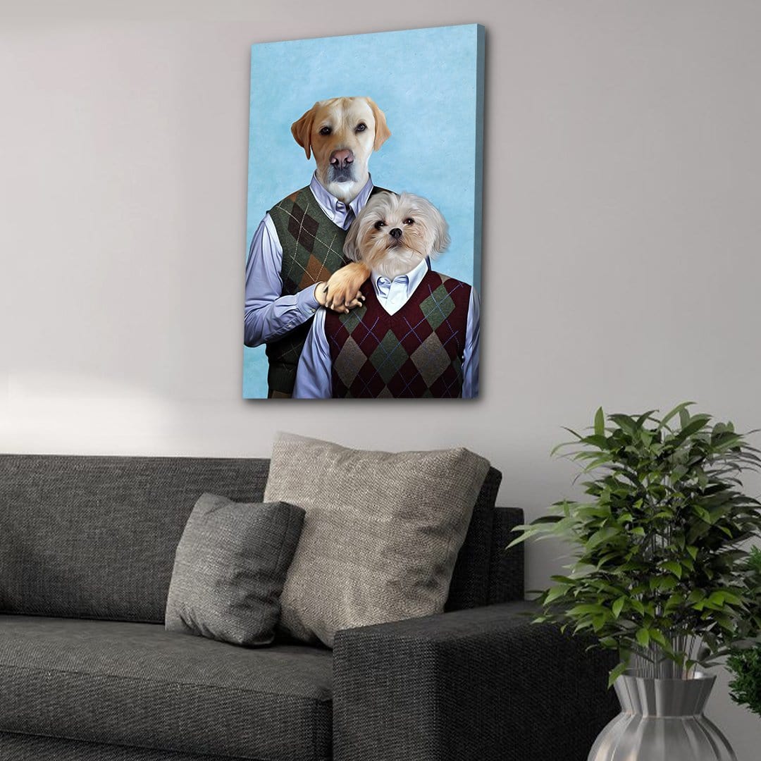 Step-Doggos: Personalized 2 Pet Canvas