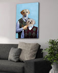 Step-Doggos: Personalized 2 Pet Canvas