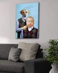 'Step Doggo & Human' Personalized Canvas