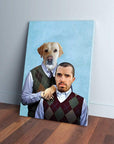 'Step Doggo & Human' Personalized Canvas