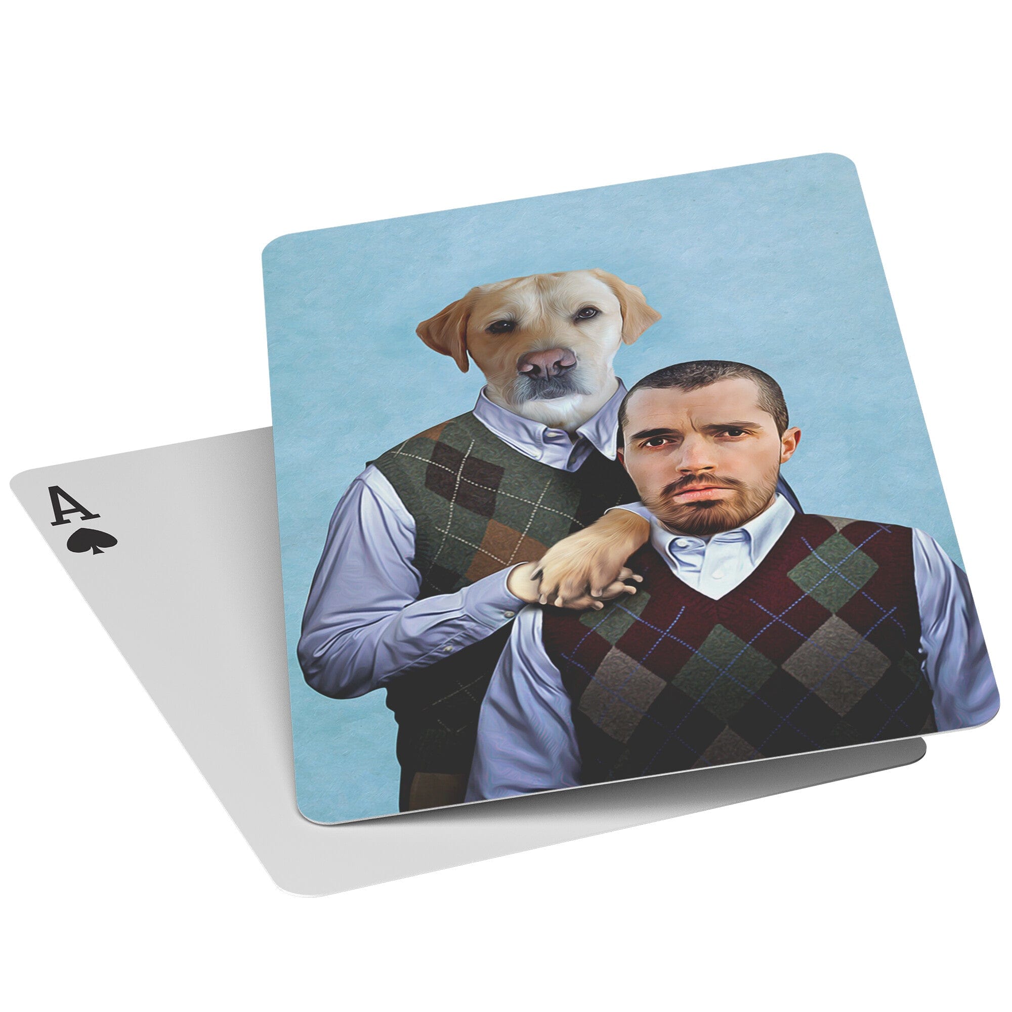 &#39;Step Doggo &amp; Human&#39; Personalized Playing Cards