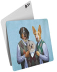 'Step Doggos & Doggette (2 Female 1 Male)' Personalized 3 Pet Playing Cards