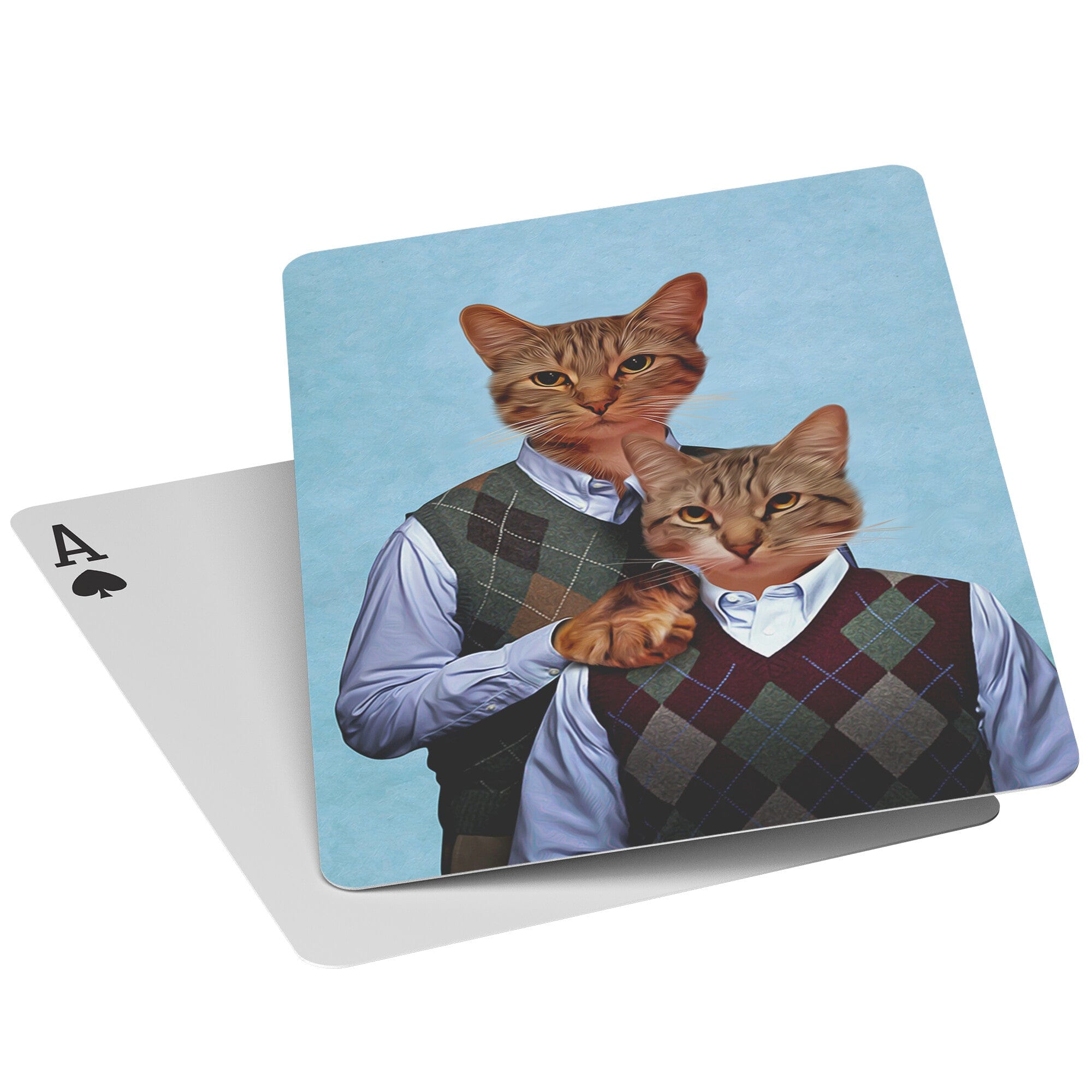 &#39;Step Kitties&#39; Personalized Pet Playing Cards