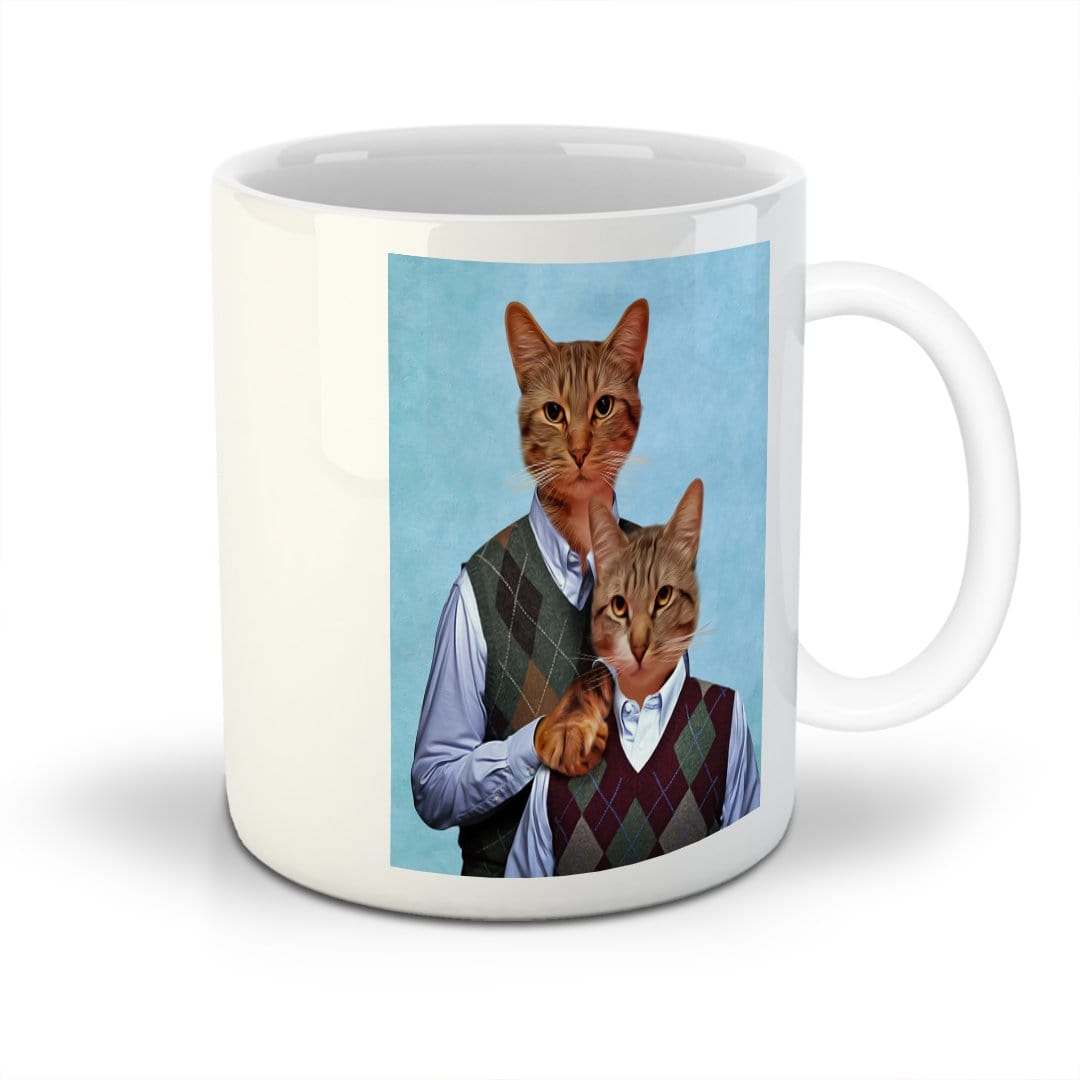 &#39;Step Kitties&#39; Custom 2 Cat Mug