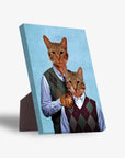 'Step Kitties' Personalized Pet Standing Canvas