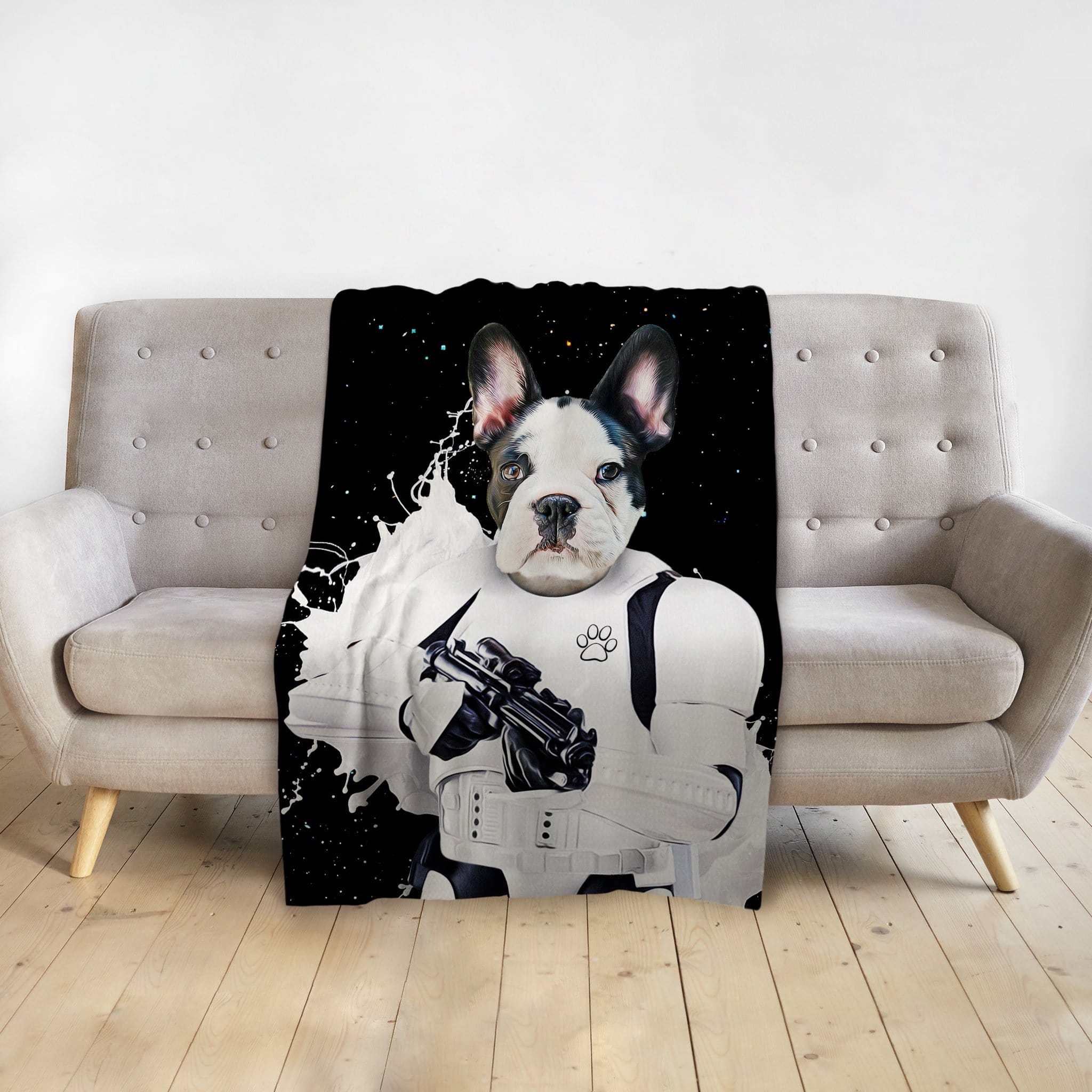 &#39;Storm Woofer&#39; Personalized Pet Blanket