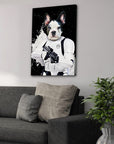 'Storm Woofer' Personalized Pet Canvas