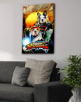 'Street Doggos 2' Personalized 2 Pet Canvas