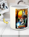 Taza personalizada para 2 mascotas 'Street Doggos 2'