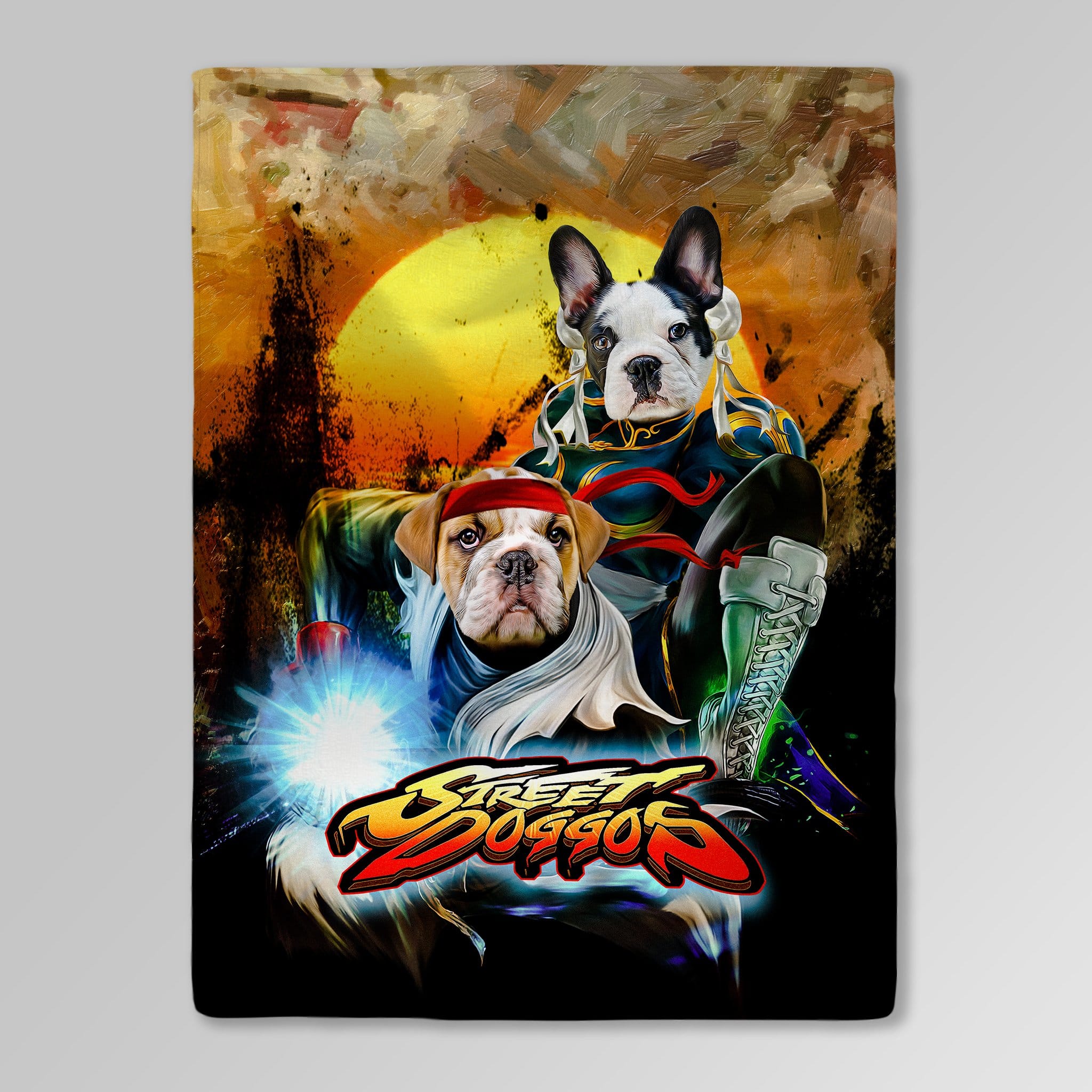 &#39;Street Doggos 2&#39; Personalized 2 Pet Blanket