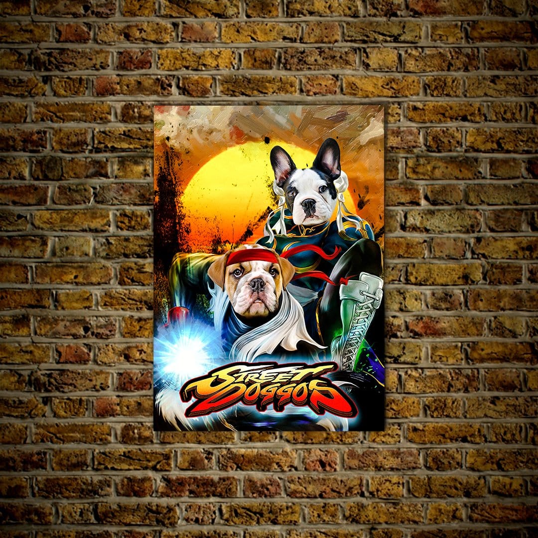 &#39;Street Doggos 2&#39; Personalized 2 Pet Poster
