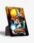 'Street Doggos 2' Personalized 2 Pet Standing Canvas