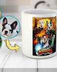 Taza personalizada con 3 mascotas 'Street Doggos'