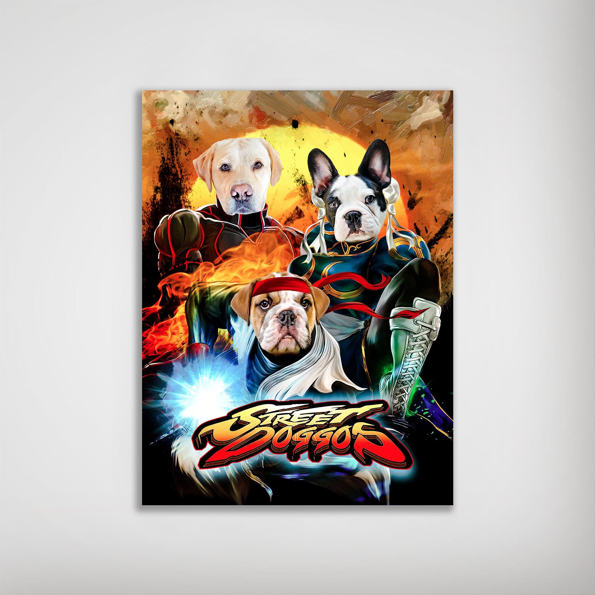 &#39;Street Doggos&#39; Personalized 3 Pet Poster