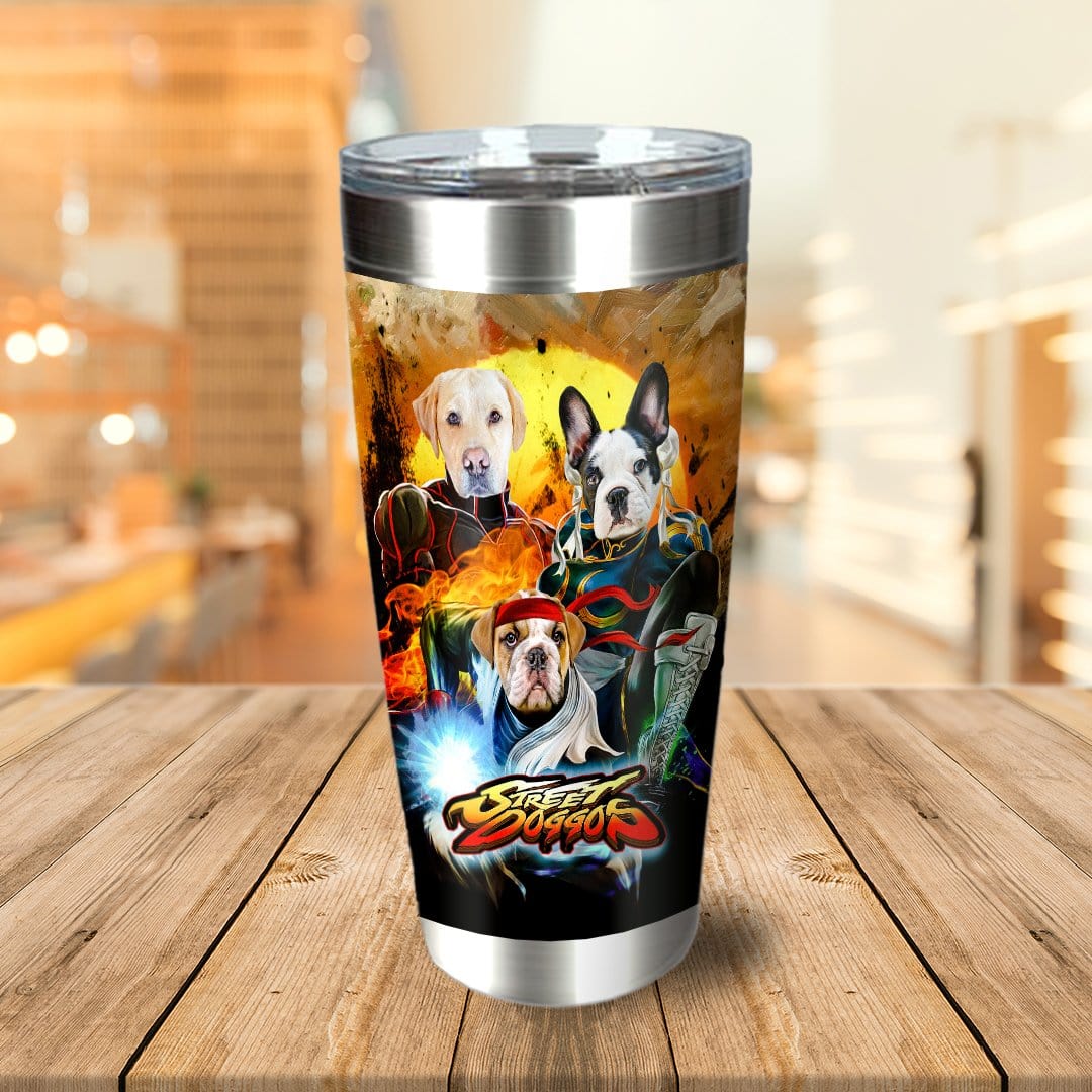 Vaso personalizado para 3 mascotas &#39;Street Doggos&#39;