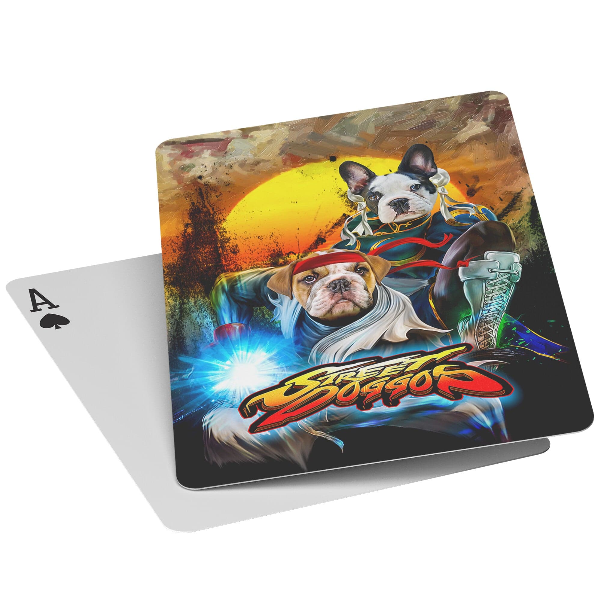 &#39;Street Doggos 2&#39; Personalized 2 Pet Playing Cards