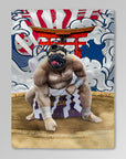 Manta personalizada para mascotas 'El luchador de sumo' 