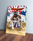 'The Sumo Wrestler' Personalized Pet Canvas