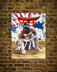 'The Sumo Wrestler' Personalized Pet Poster