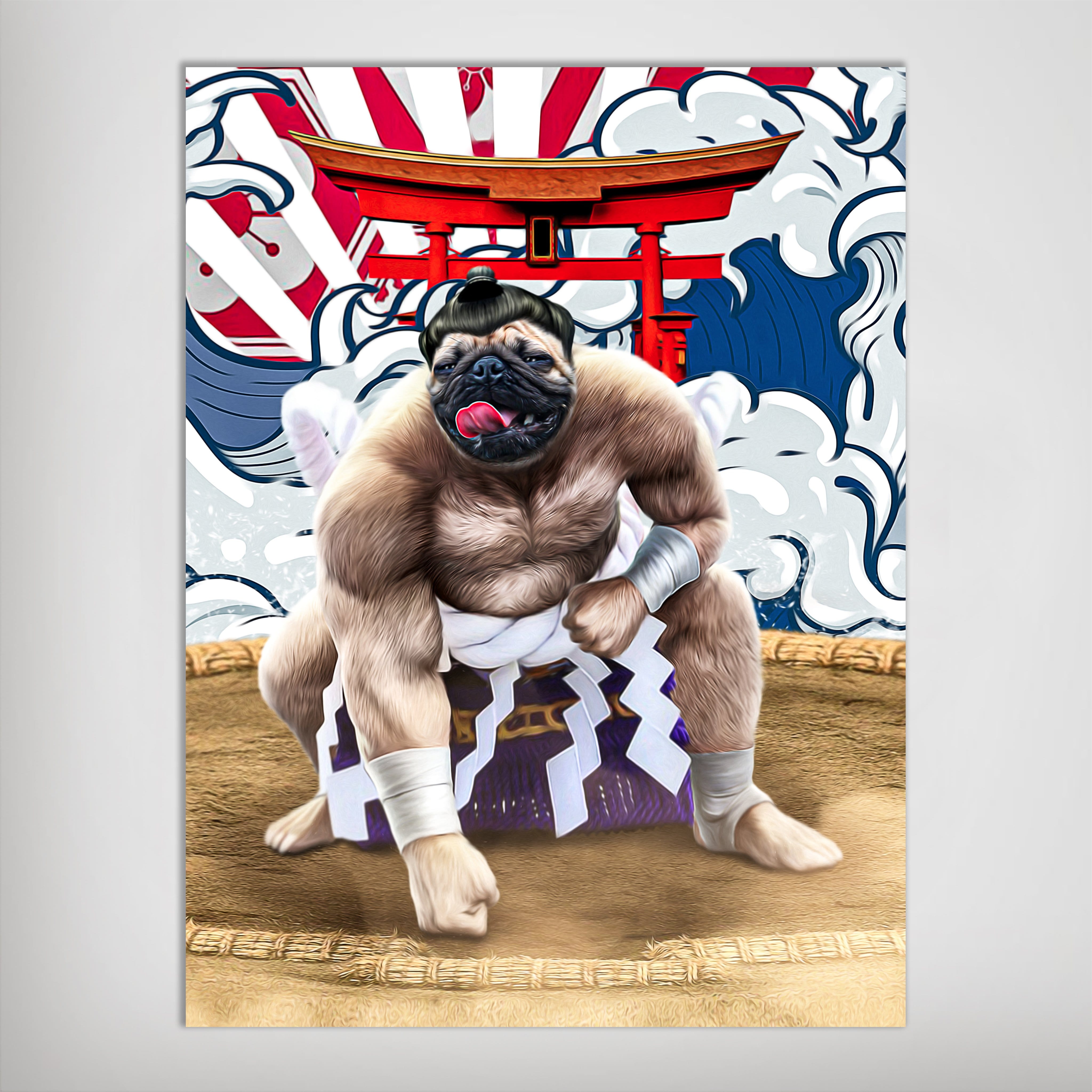 &#39;The Sumo Wrestler&#39; Personalized Pet Poster