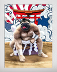 'The Sumo Wrestler' Personalized Pet Poster