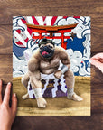 'The Sumo Wrestler' Personalized Pet Puzzle