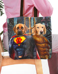 'Superdog & Aquadog' Personalized 2 Pet Tote Bag