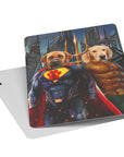 'Superdog & Aquadog' Personalized 2 Pet Playing Cards