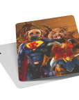 'Superdog & Wonder Doggette' Personalized 2 Pet Playing Cards
