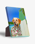 'The Surfer' Personalized Pet Standing Canvas