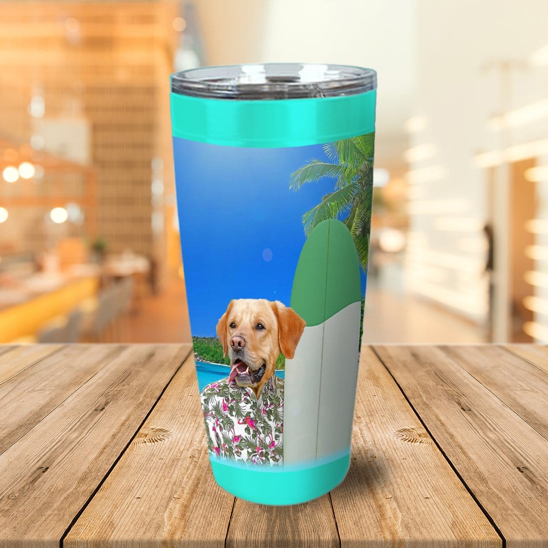 'The Surfer' Personalized Tumbler