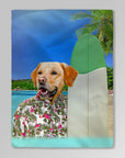 Manta personalizada para mascotas 'El Surfista' 