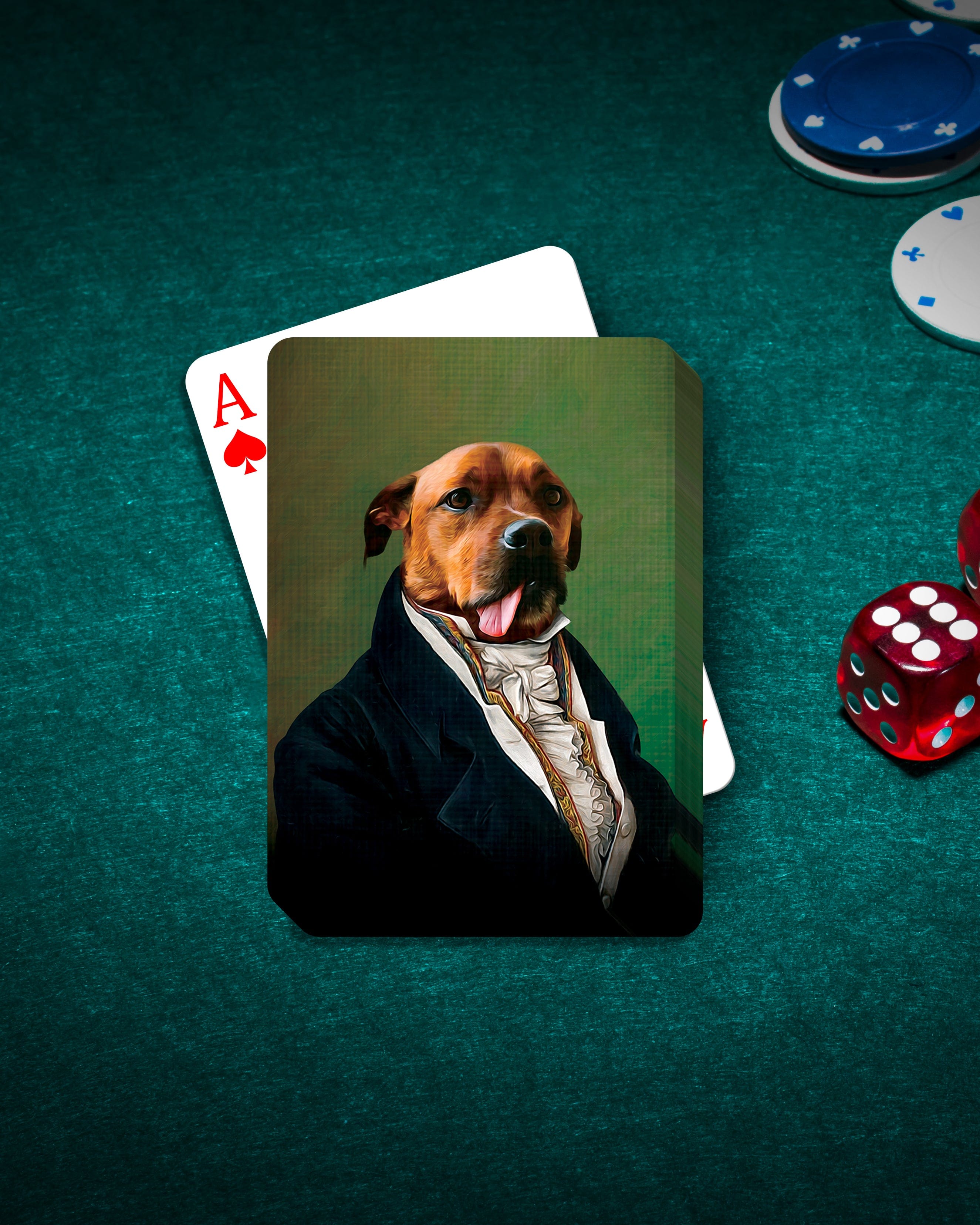 &#39;The Ambassador&#39; Personalized Pet Playing Cards