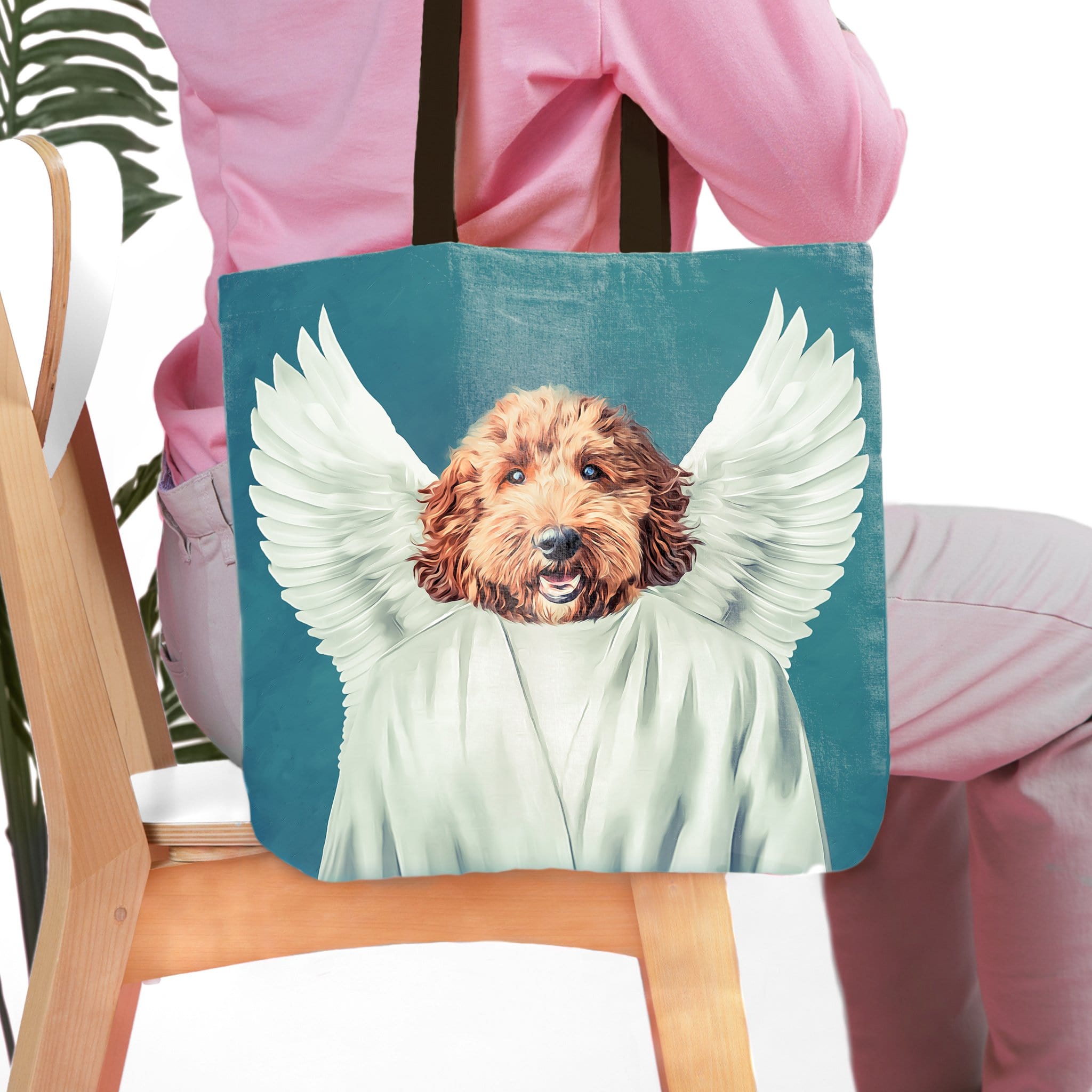 &#39;The Angel&#39; Personalized Tote Bag