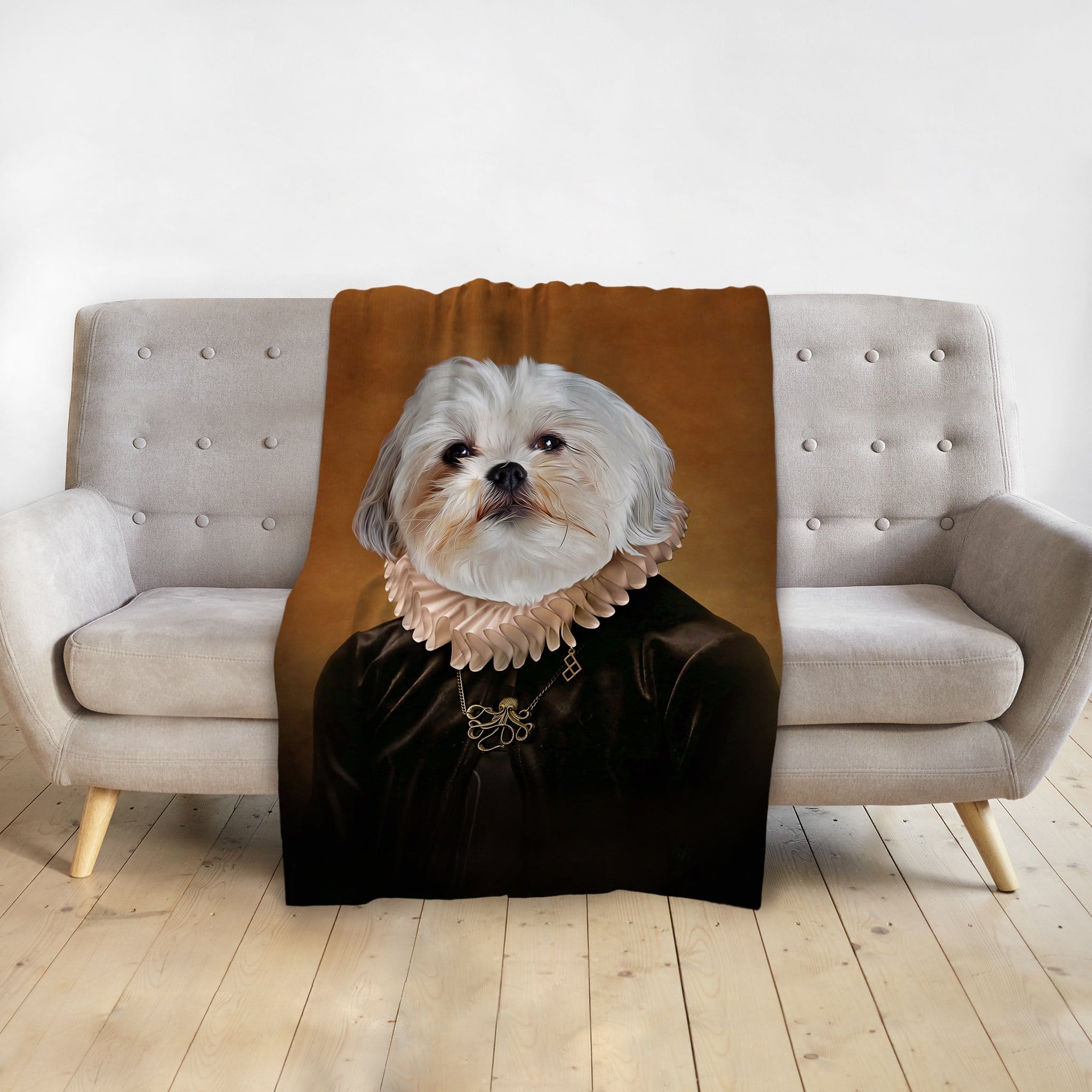 &#39;The Duchess&#39; Personalized Pet Blanket