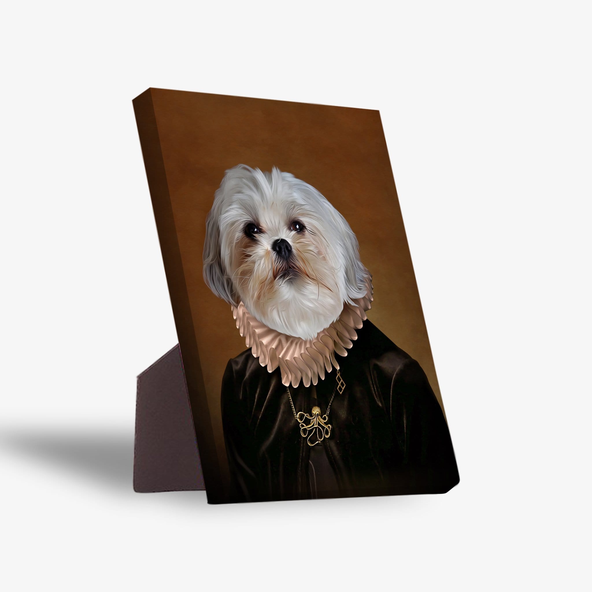 &#39;The Duchess&#39; Personalized Pet Standing Canvas