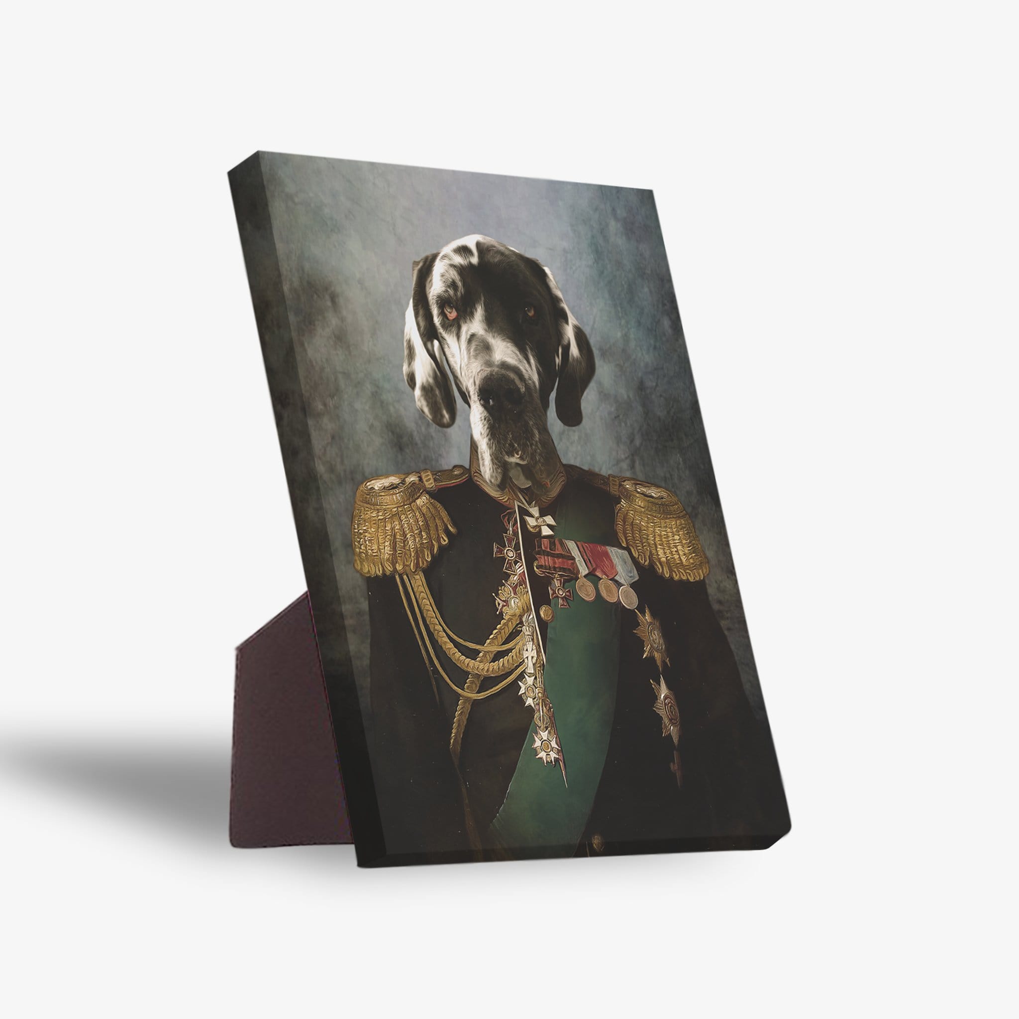 &#39;The General&#39; Personalized Pet Standing Canvas