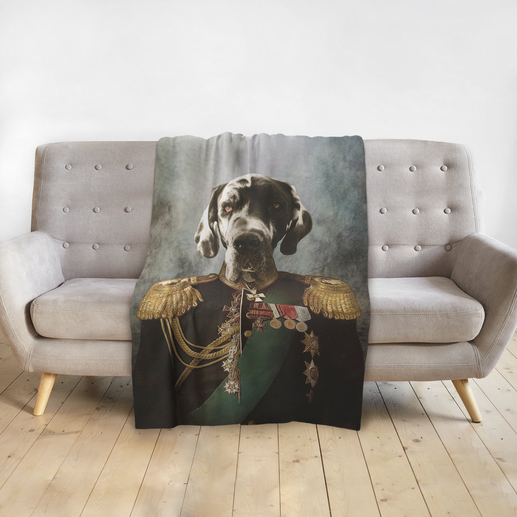 &#39;The General&#39; Personalized Pet Blanket