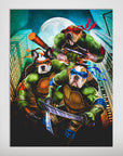'Teenage Mutant Ninja Doggos' Personalized 3 Pet Poster