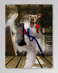 Manta personalizada para mascotas 'Taekwondogg' 