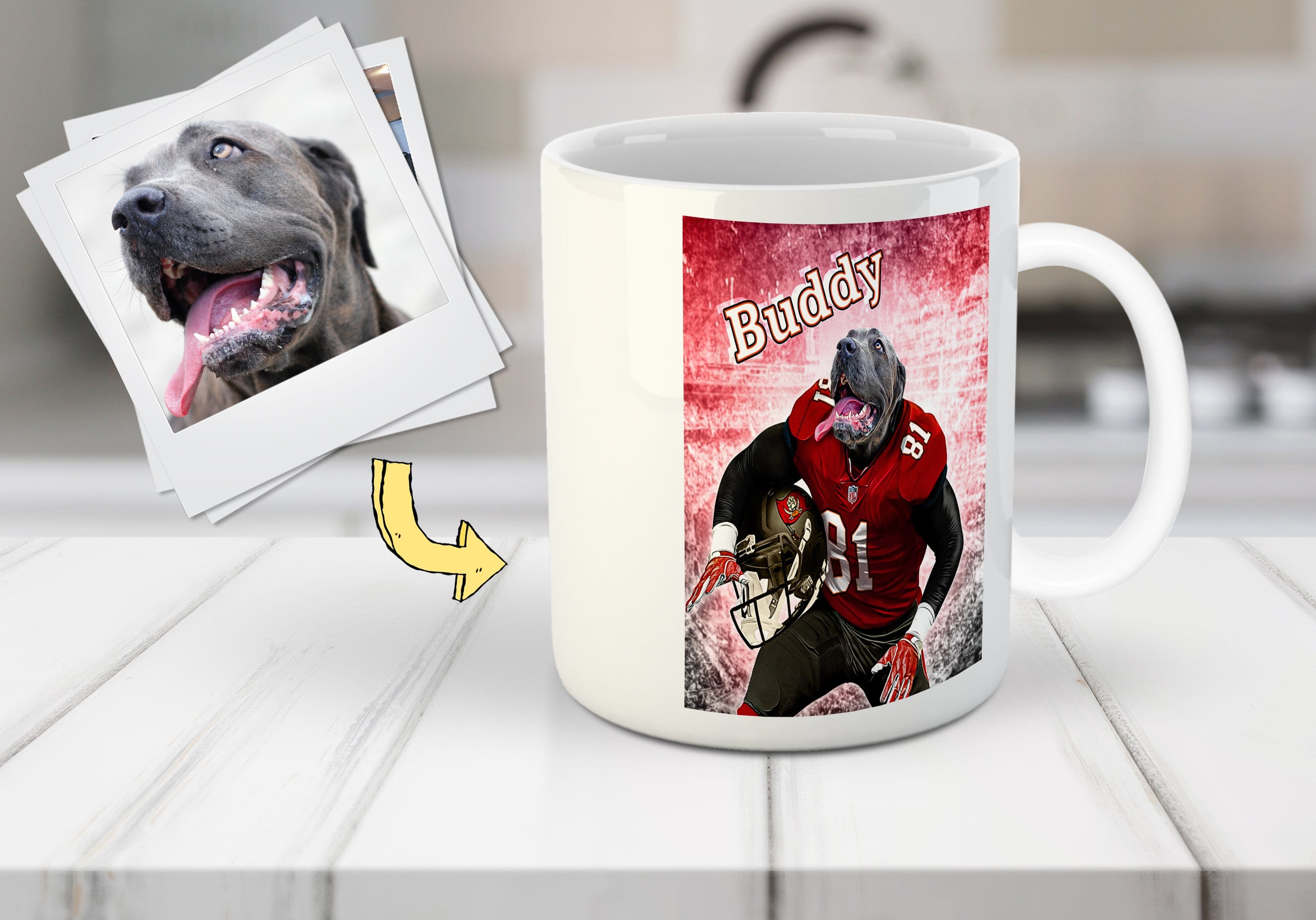 &#39;Tampa Bay Doggos&#39; Personalized Pet Mug