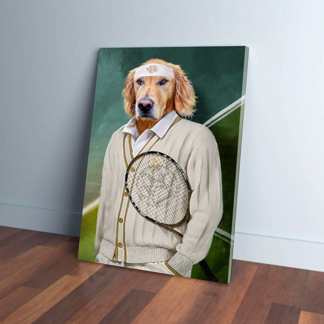 'Tennis Player' Personalized Pet Canvas