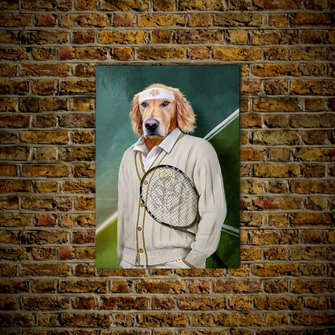 &#39;Tennis Player&#39; Personalized Dog Poster