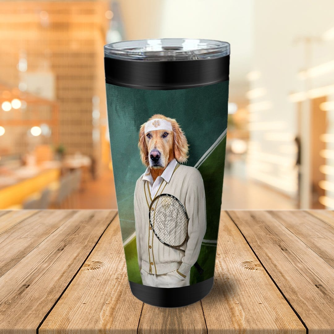 &#39;Tennis Player&#39; Personalized Tumbler