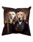 'The Admiral & the Captain' Personalized 2 Pet Throw Pillow